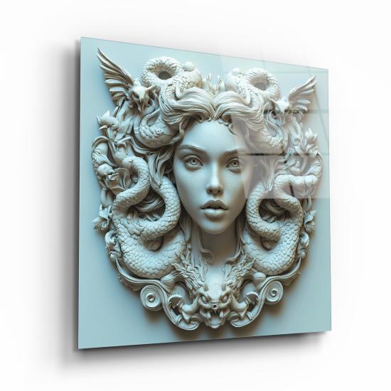 Ejderhaların Medusa’sı  Mitolojik Cam Tablo